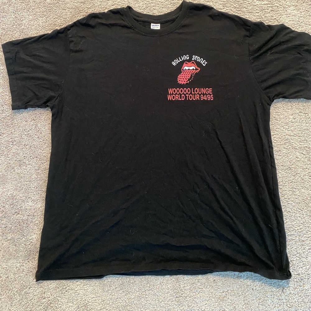 Rolling Stones Wooooo Lounge World Tour 94/95 Shirt Size 2XL